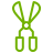 Grass & Hedge Shears icon representing Garden Guys' professional garden maintenance services in Knysna.
